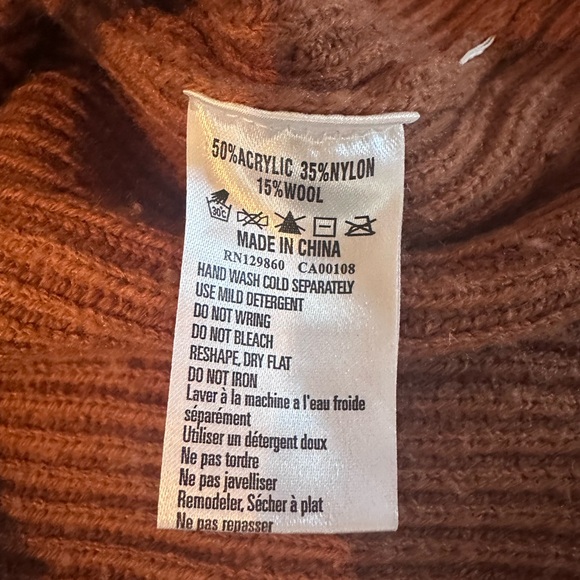 Rhythm Brown Turtleneck Sweater - Picture 5 of 5